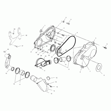 CLUTCH COVER - A02BA25CA/CB/CD (4969896989C02)