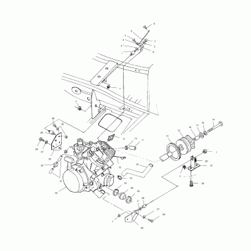 ENGINE MOUNTING - A02BA38CA (4969936993A09)