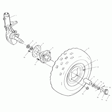 FRONT WHEEL - A02BA38CA (4969936993B01)
