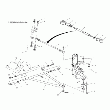 A-ARM/STRUT MOUNTING - A02BA38CA (4969936993B03)