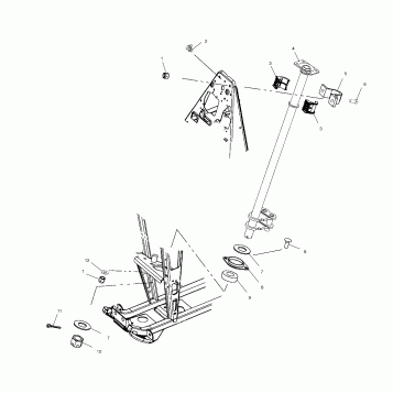 STEERING POST - A02BA38CA (4969936993B05)