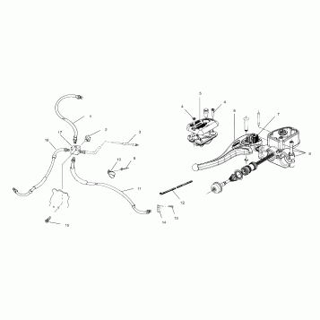 CONTROLS - MASTER CYLINDER/BRAKE LINE - A02BA38CA (4969936993B07)