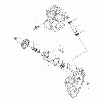 WATER PUMP - A02BA38CA (4969936993D02)