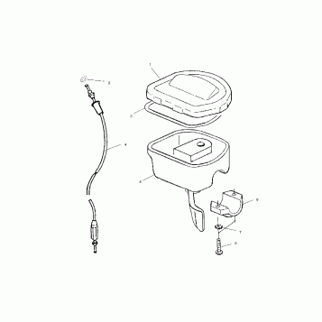 CONTROLS - THROTTLE ASM./CABLE - A02BA50AA/AB (4969976997B05)