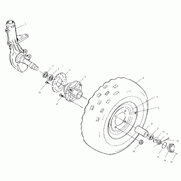 FRONT WHEEL - A02BA50AA/AB (4969976997B11)
