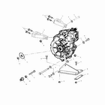 GEARCASE MOUNTING - A02BA50AA/AB (4969976997C02)