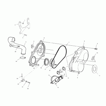 CLUTCH COVER - A02BA50AA/AB (4969976997C04)