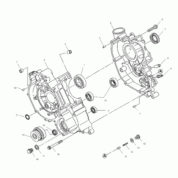 CRANKCASE - A02BA50AA/AB (4969976997C13)