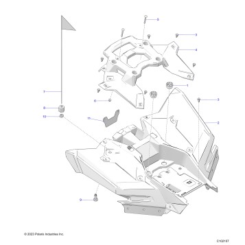 BODY, REAR - A23HBBO7B3/B7 (C102107)