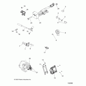 ELECTRICAL, SWITCHES, SENSORS and ECM - A21SWE57A1/3A1 (102080)