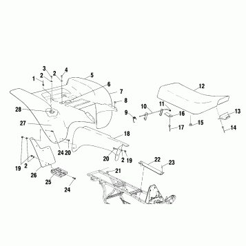 REAR CAB AND SEAT - A02BG50AA/AC (4970027002A04)