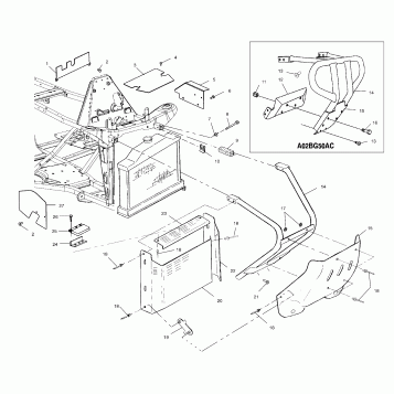 FRONT BUMPER AND SHIELDS - A02BG50AA/AC (4970027002A05)