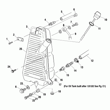 OIL TANK (If Built Before 1/01/02) - A02BG50AA/AC (4970027002A11)