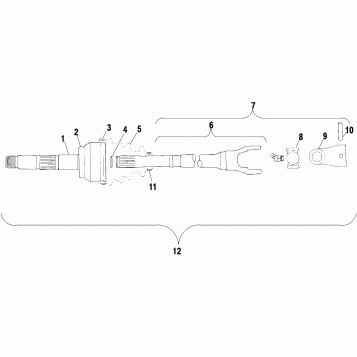 DRIVE SHAFT - A02BG50AA/AC (4970027002B02)