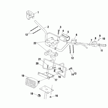 HANDLEBAR/HEADLIGHT - A02BG50AA/AC (4970027002B06)