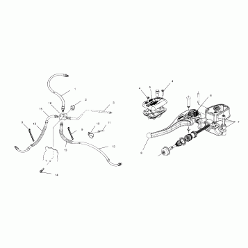 CONTROLS - MASTER CYLINDER/BRAKE LINE - A02BG50AA/AC (4970027002C01)