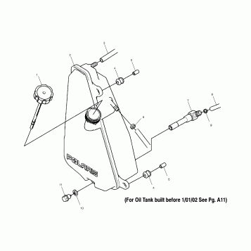 OIL TANK (If Built After 1/01/02) - A02BG50AA/AC (4970027002E01)