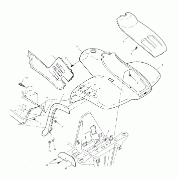 FRONT CAB - A02CB32AA/AB/FC (4970107010A05)