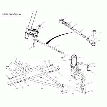 A-ARM/STRUT MOUNTING - A02CB32AA/AB/FC (4970107010B08)