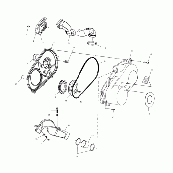 CLUTCH COVER - A02CB32AA/AB/FC (4970107010B13)