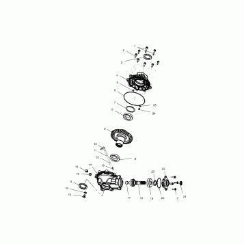 REAR HOUSING - A02CB32AA/AB/FC (4970107010C07)