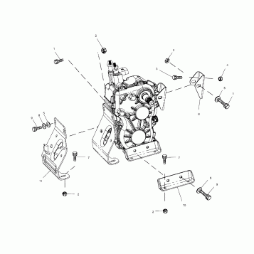 TRANSMISSION MOUNTING - A02CB32AA/AB/FC (4970107010C11)