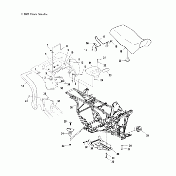REAR CAB and SEAT - A02CD50AA/AB/FB(4970197019A03)