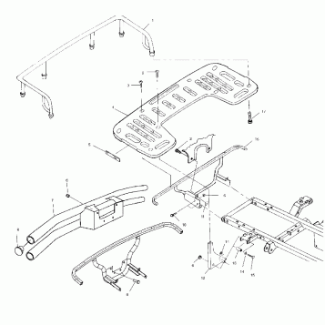 REAR RACK MOUNTING - A02CD50AA/AB/FB (4970197019A06)