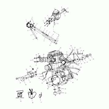 ENGINE MOUNTING - A02CD50AA/AB/FB (4970197019A13)