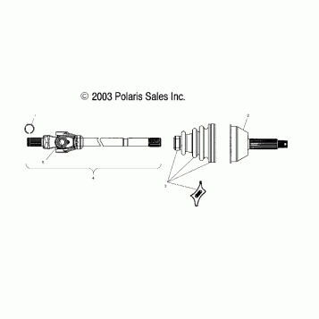 DRIVE SHAFT - A02CD50AA (4970197019B03)