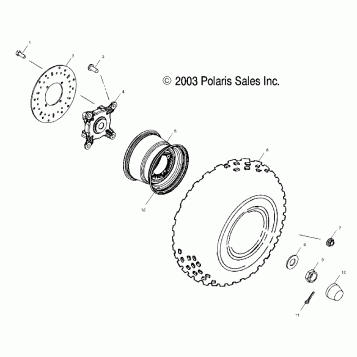 FRONT WHEEL - A02CD50AA/AB/FB (4970197019B07)