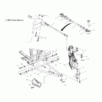 A-ARM/STRUT MOUNTING - A02CD50AA/AB/FB (4970197019B08)