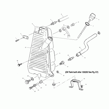 OIL TANK (If Built Before 1/02/02) - A02CD50AA/AB/FB (4970197019B12)