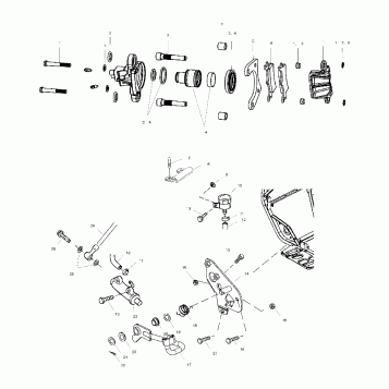 REAR BRAKE - A02CD50AA/AB/FB (4970197019C03)