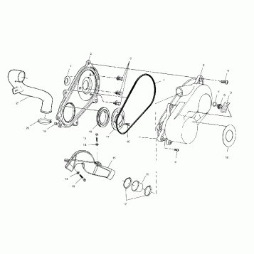 CLUTCH COVER - A02CD50AA/AB/FB (4970197019C07)