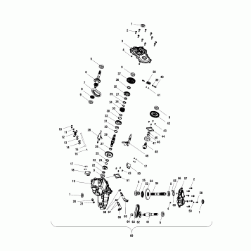 MAIN GEARCASE - A02CD50AA/AB/FB(4970197019C13)