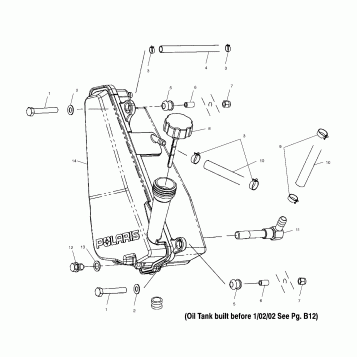OIL TANK (If Built After 1/02/02) - A02CD50AA/AB/FB (4970197019E07)