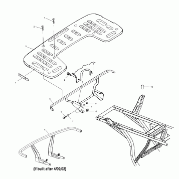 REAR RACK MOUNTING - A02CG38CA (4970247024A05)