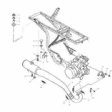 EXHAUST SYSTEM - A02CG38CA (4970247024A11)
