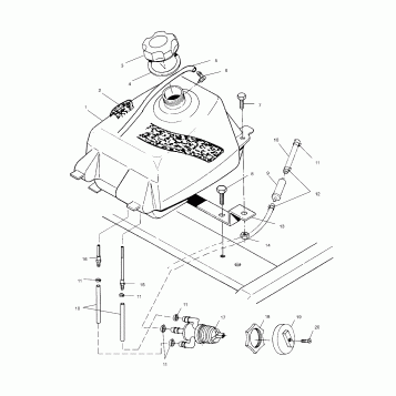 FUEL TANK - A02CG38CA (4970247024A12)