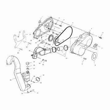 CLUTCH COVER - A02CG38CA (4970247024C05)