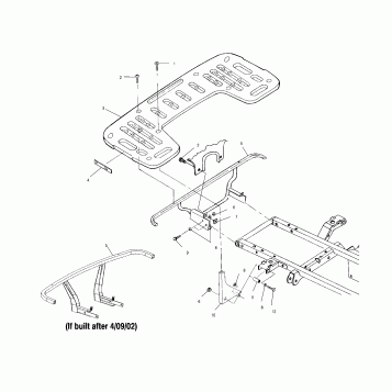 REAR RACK MOUNTING - A02CK32AA (4970287028A06)