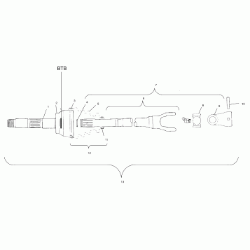 CV JOINT - BTB - A02CK32AA (4970287028B02)