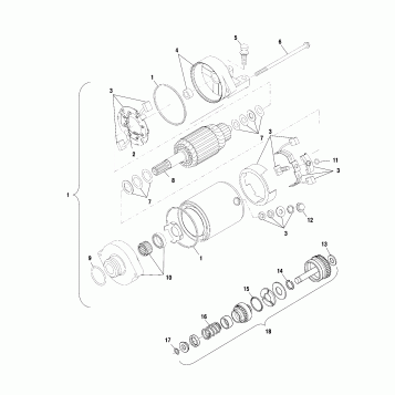STARTING MOTOR - A02CK32AA (4970287028D02)