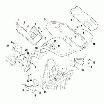 FRONT CAB - A02CK42AA/AB (4970327032A05)