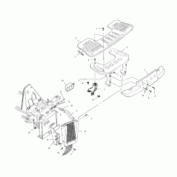 FRONT RACK and BUMPER MOUNTING - A02CK42AA/AB (4970327032A07)