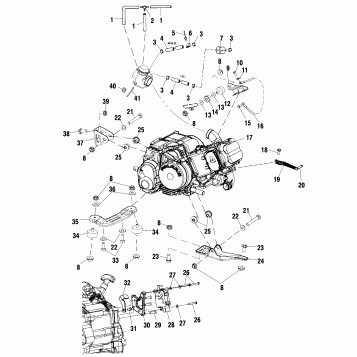 ENGINE MOUNTING - A02CK42AA/AB (4970327032A11)