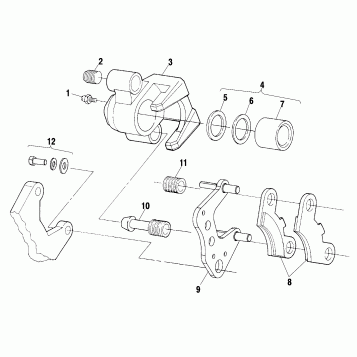 FRONT BRAKE - A02CK42AA/AB (4970327032B05)