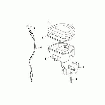 CONTROLS - THROTTLE ASM/CABLE - A02CK42AA/AB (4970327032B06)