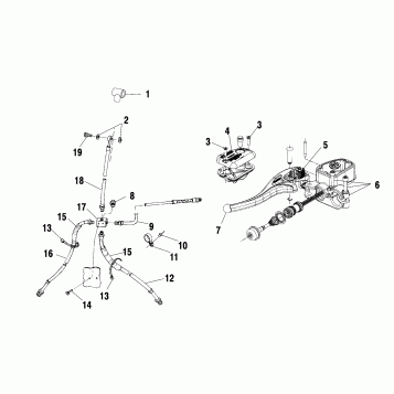 CONTROLS - MASTER CYLINDER/BRAKE LINE - A02CK42AA/AB (4970327032B07)